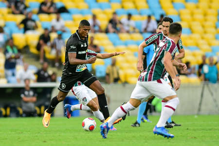 Rio, Brazil - March 27, 2022: Kanu player in match between Fluminense vs Botafogo by semifinal round of Carioca Championship in Maracana Stadiumのeditorial素材
