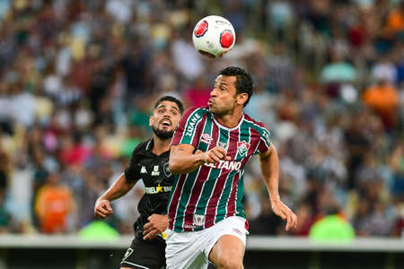 Rio, Brazil - March 27, 2022: Fred player in match between Fluminense vs Botafogo by semifinal round of Carioca Championship in Maracana Stadiumのeditorial素材