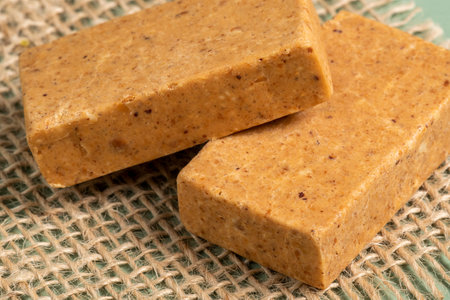 Pacoca - pressed peanut candy consumed at the June party in Brazilの写真素材