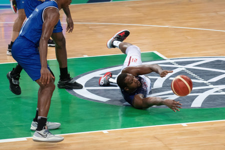 Rio, Brazil - April 09, 2022: Eric Lawon ANDERSON JR player in match between Minas vs Quinsa by...