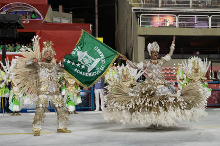 Rio, Brazil - April 20, 2022: Academicos do Cubango in the Rio Carnival, held at the Marques de Sapucai Sambadrome, in Rio de Janeiro/RJ.のeditorial素材