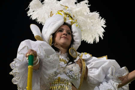 Rio, Brazil - April 20, 2022: Academicos do Cubango in the Rio Carnival, held at the Marques de Sapucai Sambadrome, in Rio de Janeiro/RJ.のeditorial素材