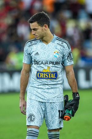 Rio, Brazil - May 24, 2022: Alejandro Duarte player in match between Flamengo (BRA) vs Sporting Cristal (PER) by Libertadores Cup 2022, by round of groups, in Maracana Stadiumのeditorial素材
