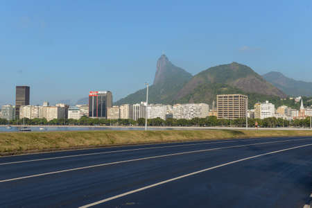 Rio de Janeiro, Brazil, march 13: view of Botafogo beach in Rio de Janeiro during sunrise in sunny dayのeditorial素材