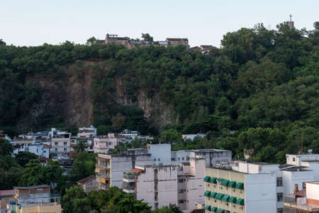 Rio, Brazil - March 08, 2022: view of a densely populated urban area with residential buildings with a hill in the background, in the Vila Isabel districtのeditorial素材