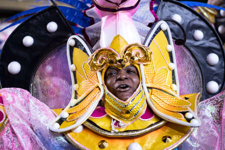 Rio, Brazil - April 24, 2022: Samba School Vila Isabel in the Rio Carnival, held at the Marques de Sapucai Sambadromeのeditorial素材
