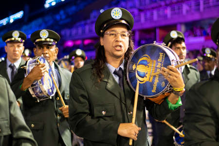 Rio, Brazil - April 24, 2022: Samba School Vila Isabel in the Rio Carnival, held at the Marques de Sapucai Sambadromeのeditorial素材