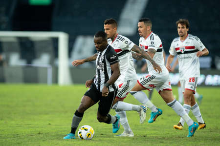 Rio, Brazil - June 16, 2022: Kayque player in match between Botafogo vs Sao Paulo by 12th round of Brazilian Championship in Nilton Santos Stadiumのeditorial素材
