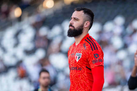 Rio, Brazil - June 16, 2022: Jandrei player in match between Botafogo vs Sao Paulo by 12th round of Brazilian Championship in Nilton Santos Stadiumのeditorial素材