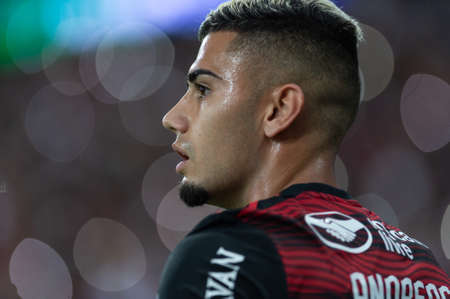 Rio, Brazil - June 15, 2022: Andreas player in match between Flamengo vs Cuiaba by 11th round of Brazilian Championship in Maracana Stadiumのeditorial素材