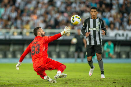 Rio, Brazil - June 16, 2022: Jandrei player in match between Botafogo vs Sao Paulo by 12th round of Brazilian Championship in Nilton Santos Stadiumのeditorial素材