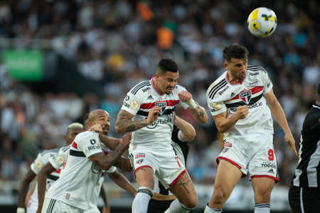 Rio, Brazil - June 16, 2022: Calleri player in match between Botafogo vs Sao Paulo by 12th round of Brazilian Championship in Nilton Santos Stadiumのeditorial素材