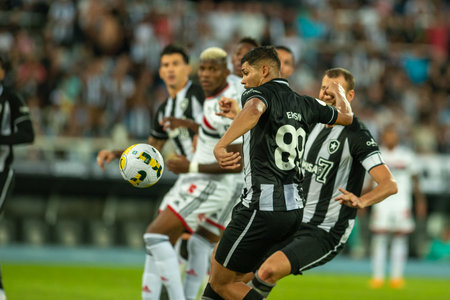 Rio, Brazil - June 16, 2022: Erison player in match between Botafogo vs Sao Paulo by 12th round of Brazilian Championship in Nilton Santos Stadiumのeditorial素材