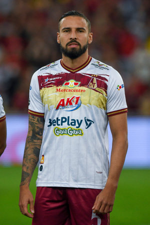 Rio, Brazil - July 06, 2022: Jose Moya player in match between Flamengo (BRA) vs Tolima (ARG) by Libertadores Cup 2022, by round of groups, in Maracana Stadiumのeditorial素材