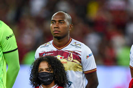 Rio, Brazil - July 06, 2022: Daniel Catano player in match between Flamengo (BRA) vs Tolima (ARG) by Libertadores Cup 2022, by round of groups, in Maracana Stadiumのeditorial素材