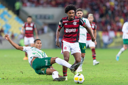 Rio, Brazil - June 15, 2022: Vitinho player in match between Flamengo vs Cuiaba by 11th round of Brazilian Championship in Maracana Stadiumのeditorial素材