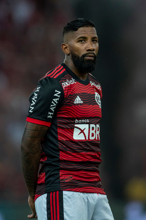 Rio, Brazil - July 27, 2022: Rodnei player in match between Flamengo vs Athletico-PR by quarter finals round of Brazilian Cup in Maracana Stadiumのeditorial素材