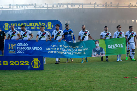 Rio, Brazil - July 31, 2022: player in match between vasco vs Chapecoense by 22th round Brazilian Championship B series, in Sao Januario Stadiumのeditorial素材