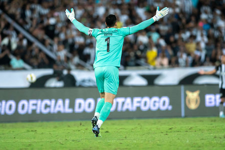 Rio, Brazil - September 17, 2022: Gatito Fernandez player in match between Botafogo vs Coritiba by 17 round of Brazilian Championship in Nilton Santos Stadiumのeditorial素材