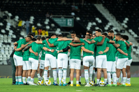 Rio, Brazil - September 17, 2022: Coritiba team in match between Botafogo vs Coritiba by 17 round of Brazilian Championship in Nilton Santos Stadiumのeditorial素材