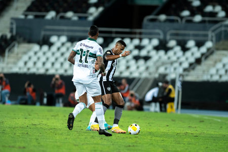Rio, Brazil - September 17, 2022: Junior Santos player in match between Botafogo vs Coritiba by 17 round of Brazilian Championship in Nilton Santos Stadiumのeditorial素材