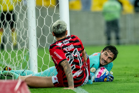 Rio, Brazil - October 01, 2022 - Cleiton player in match between Flamengo vs Bragantino by 29 round of Brazilian Championship in Maracana Stadiumのeditorial素材
