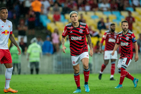 Rio, Brazil - October 01, 2022 - Pedro player in match between Flamengo vs Bragantino by 29 round of Brazilian Championship in Maracana Stadiumのeditorial素材