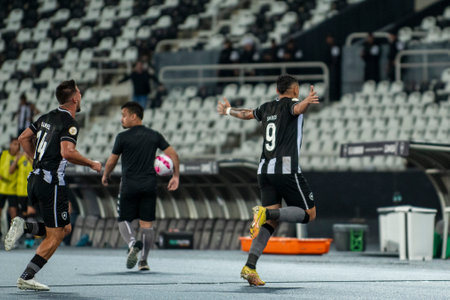 Rio, Brazil - October 03, 2022: Tiquinho Soares player in match between Bptafogo vs Palmeiras by 29 round of Brazilian Championship, in Maracana Stadiumのeditorial素材