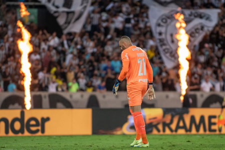 Rio, Brazil - October 03, 2022: Weverton player in match between Bptafogo vs Palmeiras by 29 round of Brazilian Championship, in Maracana Stadiumのeditorial素材