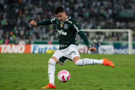 Rio, Brazil - October 03, 2022: Piquerez player in match between Bptafogo vs Palmeiras by 29 round of Brazilian Championship, in Maracana Stadiumのeditorial素材