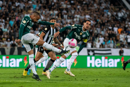 Rio, Brazil - October 03, 2022: match between Bptafogo vs Palmeiras by 29 round of Brazilian Championship, in Maracana Stadiumのeditorial素材
