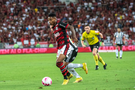 Rio, Brazil - October 15, 2022 - Matheus Franca player in match between Flamengo vs Atletico MG by 32 round of Brazilian Championship, A serie in Maracana Stadiumのeditorial素材