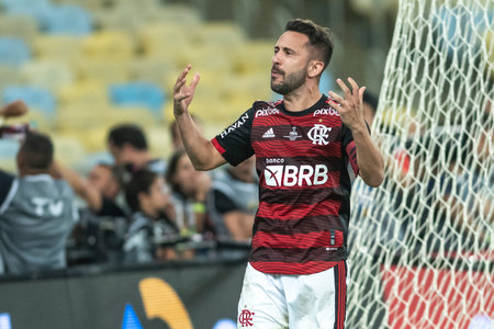 Rio, Brazil - October 19, 2022: Everton Ribeiro player in match between Flamengo vs Corinthians by second match of final round of Brazilian Cup in Maracana Stadiumのeditorial素材