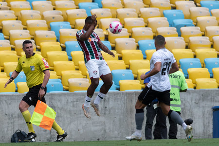 Rio, Brazil - October 23, 2022 - John Arias player in match between Fluminense vs Botafogo by 33 round of Brazilian Championship, A serie in Maracana Stadiumのeditorial素材