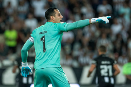 Rio, Brazil - October 26, 2022 - Gatito Fernandez player in match between Botafogo vs Bragantino by 34 round of Brazilian Championship, A serie in Nilton Santos Stadiumのeditorial素材