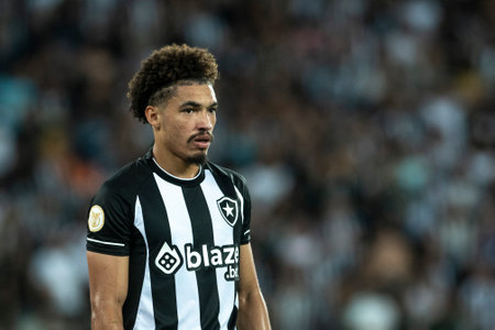 Rio, Brazil - October 26, 2022 - Tiquinho Soares player in match between Botafogo vs Bragantino by 34 round of Brazilian Championship, A series in Nilton Santos Stadiumのeditorial素材