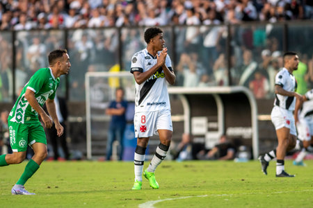 Rio, Brazil - July 31, 2022: Andrey Santos player in match between vasco vs Chapecoense by 22th round Brazilian Championship B series, in Sao Januario Stadiumのeditorial素材