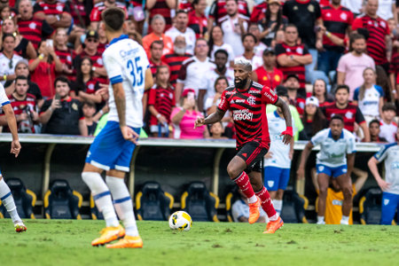 Rio, Brazil - november 12, 2022, Rodnei player in match between Flamengo vs Avai by 38th round of Brazilian Championship, A serie in Maracana Stadiumのeditorial素材