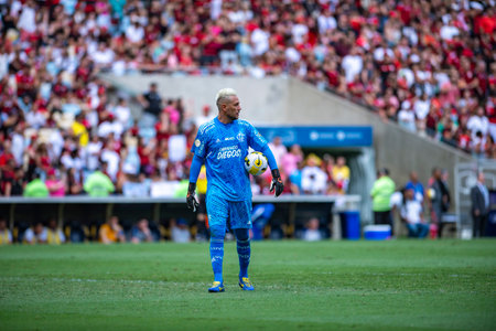 Rio, Brazil - november 12, 2022, Diego Alves player in match between Flamengo vs Avai by 38th round of Brazilian Championship, A serie in Maracana Stadiumのeditorial素材