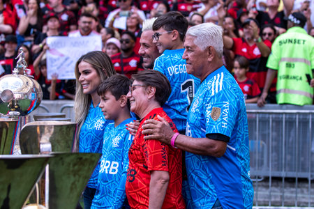 Rio, Brazil - november 12, 2022, Diego Alves makes his last for the Rio team player in match between Flamengo vs Avai by 38th round of Brazilian Championship, A serie in Maracana Stadiumのeditorial素材