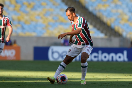 Rio, Brazil - February 25, 2023, Lima player in match between Fluminense vs Portuguesa-RJ by 08th round of Carioca Championship, in Maracana Stadiumのeditorial素材