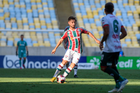Rio, Brazil - February 25, 2023, Andre in match between Fluminense vs Portuguesa-RJ by 08th round of Carioca Championship, in Maracana Stadiumのeditorial素材