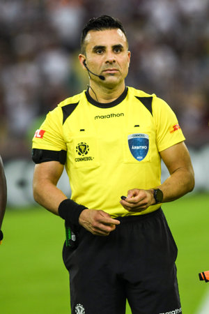 Rio, Brazil - June 27, 2023, Piero Maza referee in match between Fluminense (BRA) vs Sporting...