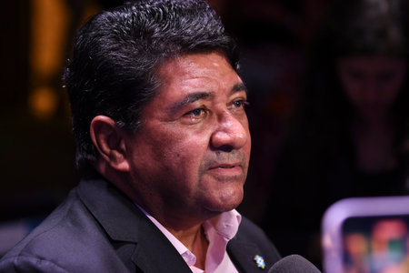 Rio, Brazil - June 27, 2023: Ednaldo Rodrigues president during the Call for the 2023 Women's World Cup FIFA, held at the CBF Headquartersのeditorial素材