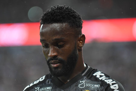 Rio, Brazil - July 05, 2023, Mendonza player in match between Fluminense vs Santos by Brazilian Championship, round 17 in Maracana Stadiumのeditorial素材