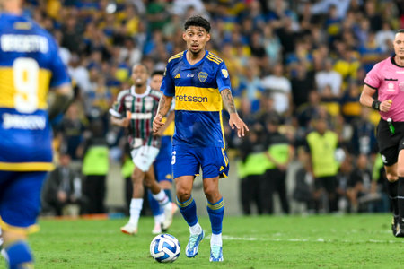 Rio, Brazil - November 04, 2023, Merentiel player in match between Fluminense (BRA) x Boca Juniors (ARG) held at MaracanÃ£ Stadium by final game Libertadores Cupのeditorial素材