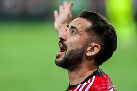 Rio, Brazil - November, 09, 2023, Everton Ribeiro player in match between Flamengo vs Palmeiras by Brazilian championship of 33th round, in Maracana Stadiumのeditorial素材