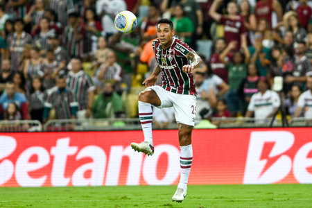 Rio, Brazil - July 04 2024: Antonio Carlos player in match between Fluminense vs Internacional by the Brazilian Championship, 14th round in Maracana Stadiumのeditorial素材