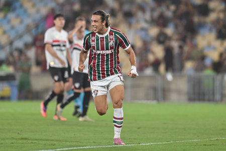 Rio, Brazil - November 27, 2025: Canobio player during the game between Fluminense 6 x 0 Sao Paulo by 36th round of Brazilian Championship at the Maracana stadiumのeditorial素材