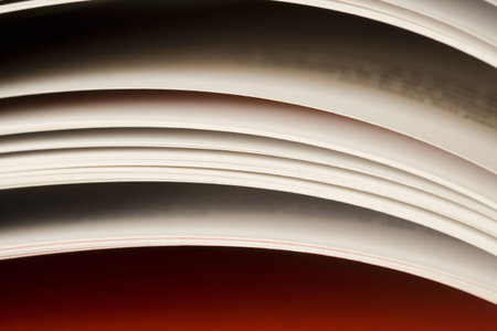 Close up of open bookの写真素材